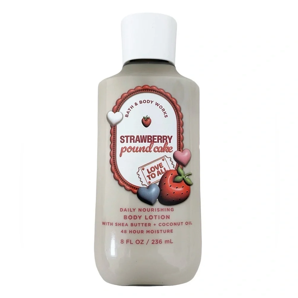 Bath & Body Works Champagne Toast Body Wash and Strawberry Pound Cake Lotion Set